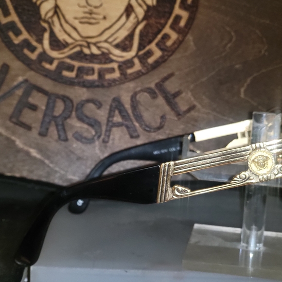 Versace Black and Gold Sunglasses - Picture 1 of 7